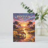 Pantanal Brazil Briefkaart (Staand voorkant)
