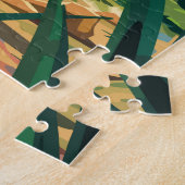 Pantanal Brazil Capybara Travel Art Vintage Legpuzzel (Zijkant)