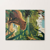 Pantanal Brazil Capybara Travel Art Vintage Legpuzzel (Horizontaal)