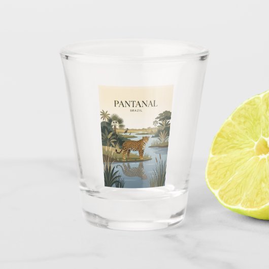 Pantanal Brazilië Shot Glas (Voorkant)