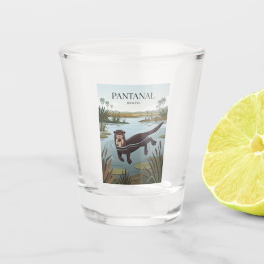 Pantanal Brazilië Shot Glas (Voorkant)