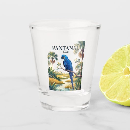 Pantanal Brazilië Shot Glas (Voorkant)