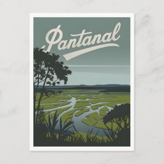Pantanale tropische wetlands briefkaart (Voorkant)
