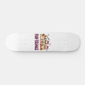 Pantasmas Funny Ghost Groovy Retro Halloween Persoonlijk Skateboard (Horizontaal)