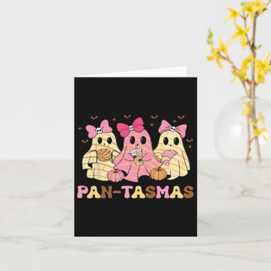 Pantasmas Ghost Funny Spooky Conchas Mexicaanse Gh Kaart (Gele Bloem)