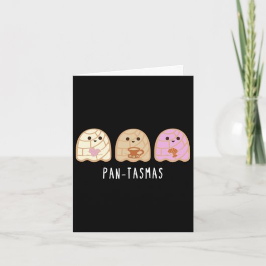 Pantasmas Ghost Funny Spooky Conchas Mexicaanse Gh Kaart (Voorkant)