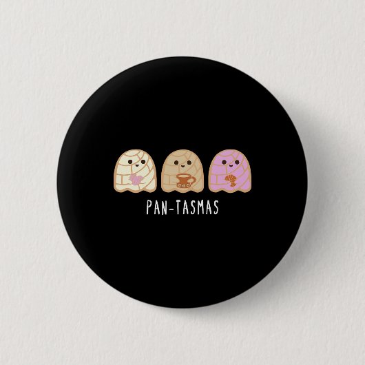 Pantasmas Ghost Funny Spooky Conchas Mexicaanse Gh Ronde Button 5,7 Cm (Voorkant)