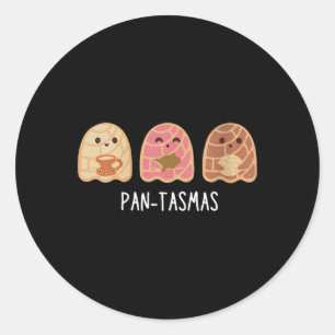 Pantasmas Ghost Funny Spooky Conchas Mexicaanse Gh Ronde Sticker