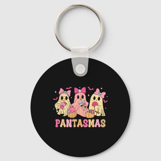 Pantasmas Ghost Funny Spooky Conchas Mexicaanse Ha Sleutelhanger (Voorkant)
