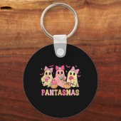 Pantasmas Ghost Funny Spooky Conchas Mexicaanse Ha Sleutelhanger (Voorkant)