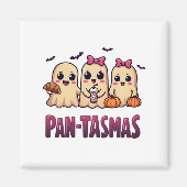 Pantasmas Grappige Geest Groovy Retro Halloween Magneet (Voorkant)