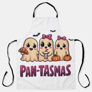 Pantasmas Grappige Geest Groovy Retro Halloween Schort