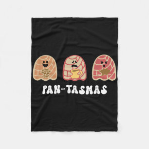 Pantasmas Grappige Mexicaanse Conchas Spooky Ghost Fleece Deken