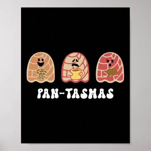 Pantasmas Grappige Mexicaanse Conchas Spooky Ghost Poster (Voorkant)