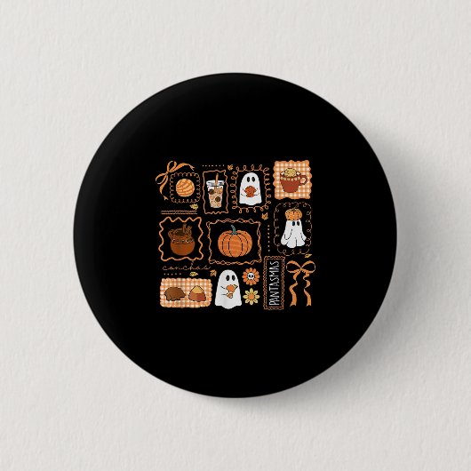 Pantasmas Halloween Ghost Conchas Spaans Mexicaans Ronde Button 5,7 Cm (Voorkant)