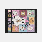Pantasmas Mexicaanse Halloween Spooky Conchas C Fleece Deken (Voorkant (Horizontaal))