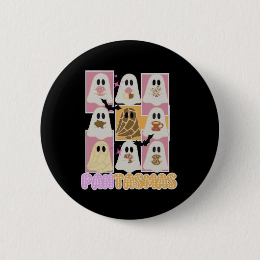 Pantasmas Pan Dulce Ghost Spaans Mexicaans Hallowe Ronde Button 5,7 Cm (Voorkant)