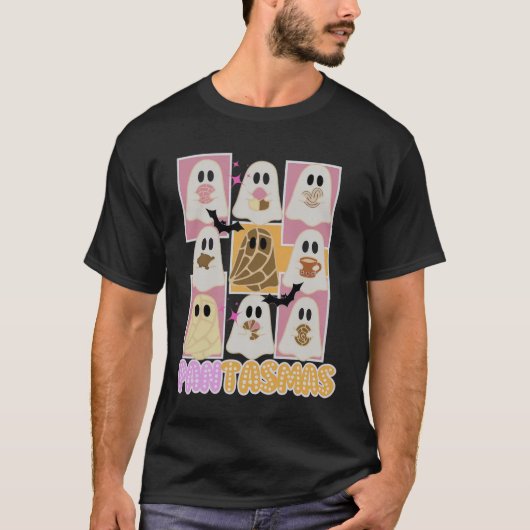 Pantasmas Pan Dulce Ghost Spaans Mexicaans Hallowe T-shirt (Voorkant)