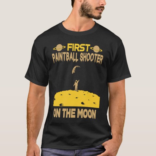 Pantball Shooter On The Moon T-shirt (Voorkant)