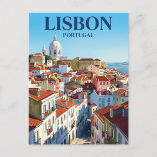 Panteão Nacional, Alfama, Lissabon Portugal Briefkaart