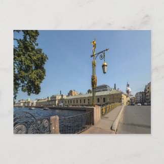 Panteleymonovsky-brug in Sint-Petersburg Briefkaart