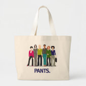 PANTEN! GROTE TOTE BAG (Voorkant)