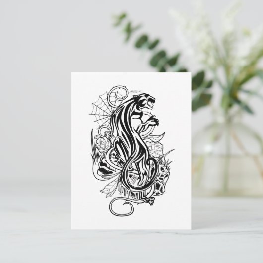 Panter Briefkaart (Staand voorkant)