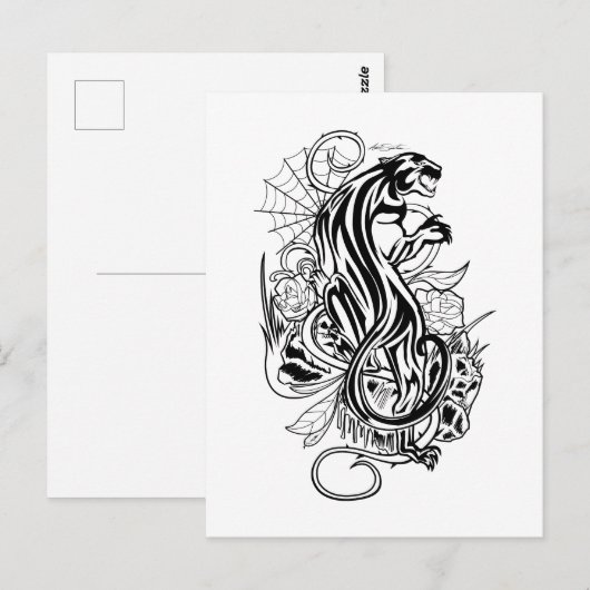 Panter Briefkaart (Voorkant / Achterkant)