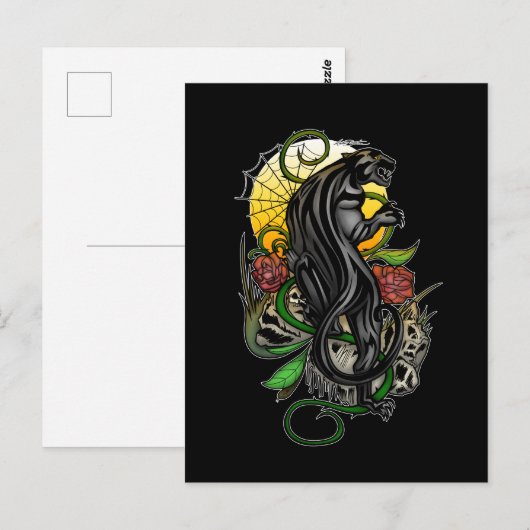 Panter Briefkaart (Voorkant / Achterkant)