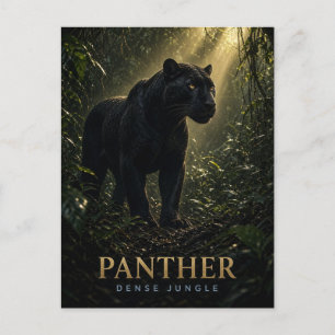 Panter Dichte Jungle Wildlife DIER Briefkaart