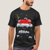 Panter Driving kerstboom Red Truck Panther C T-shirt (Voorkant)