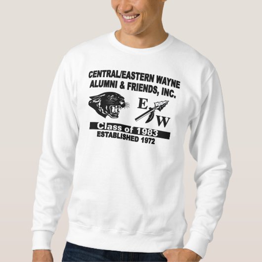 Panter en EW Wit Sweatshirt (Voorkant)