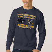 Panter en Trending Nieuw Navy Blue Sweatshirt (Voorkant)