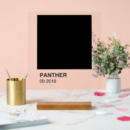 Panter Film Zwart - Transparente Achtergrond Acryl Bord