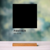 Panter Film Zwart - Transparente Achtergrond Acryl Bord (Neutraal)