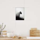 Panter in de Whispering Mist Abstract Poster (Keuken)