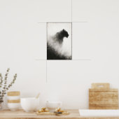 Panter in de Whispering Mist Abstract Poster (Keuken)