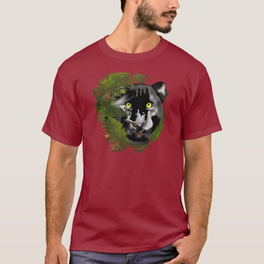 Panter in het gebladerte t-shirt (Voorkant)