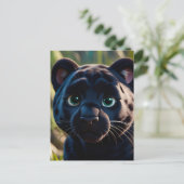 Panter in het Oerwoud Anime, Postcrossing Briefkaa Briefkaart (Staand voorkant)