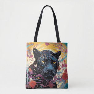 Panter Kleurrijk Dier Betoverend Tote Bag