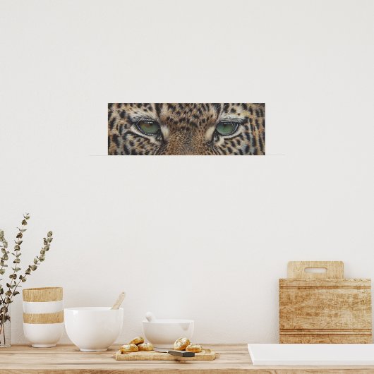 panter leopard ogen poster (Keuken)