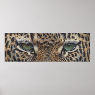 panter leopard ogen poster