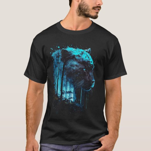 Panter Liefhebber Grote Kat Panter T-shirt (Voorkant)