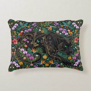 Panter op de loer Surrealistische jungle Accent Kussen