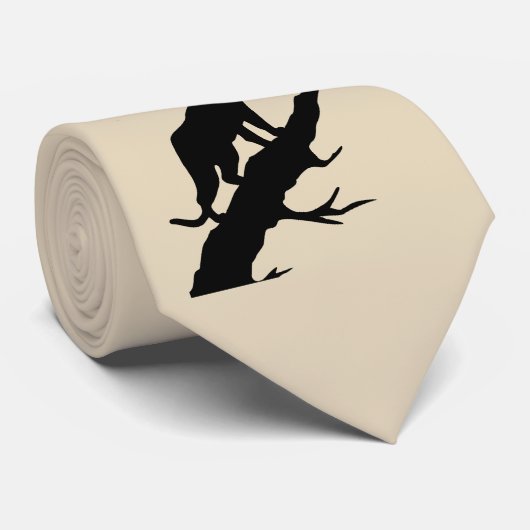 Panter op ledemaat om het even welke kleureninktst stropdas (Opgerold)