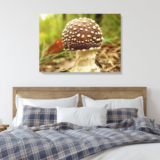 Panter Pet Mushroom Canvas Print (Insitu (Slaapkamer))