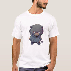 Panter Schattigee Schattige humoristische illustra T-shirt