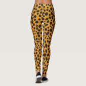 Panter Spots Dierlijke Huidpatroon Leggings (Achterkant)