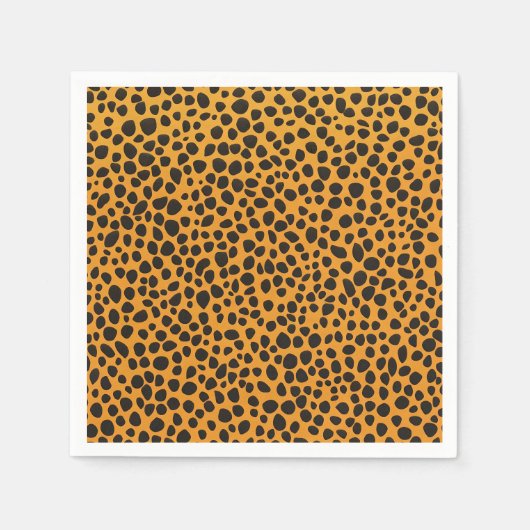 Panter Spots Dierlijke Huidpatroon Servet (Voorkant)