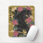 Panter Tussen de Bloemen Muismat (Met muis)